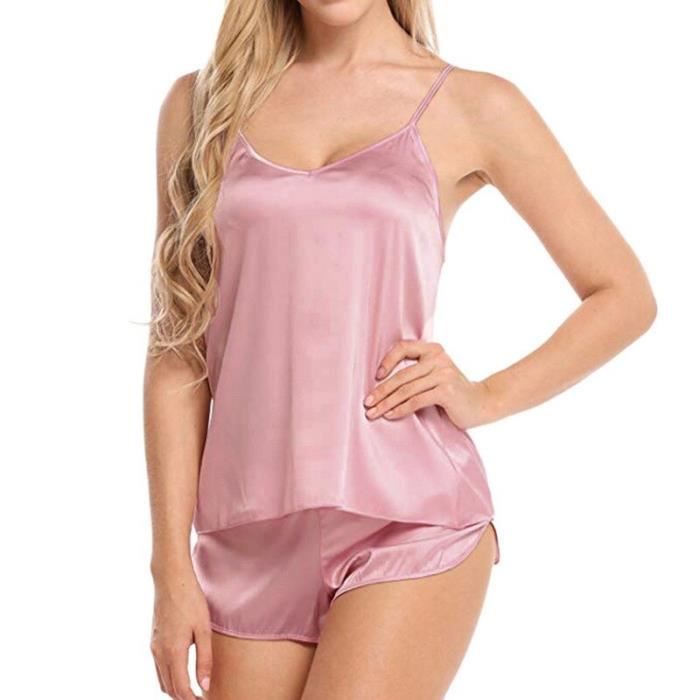 Ensemble de Lingerie Sexy femmes nuisettes vêtements de nuit sans