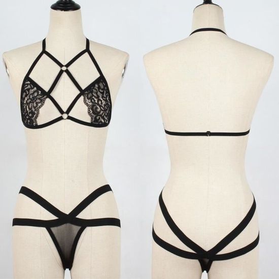 2 pièces ensemble de Lingerie femmes charme Sexy Sissy Lingerie