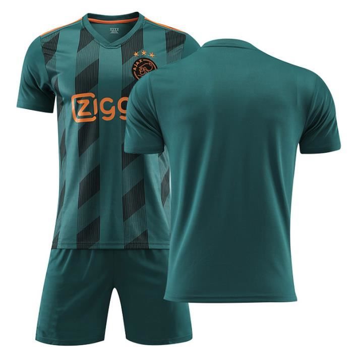 AJAX ZIGOGO 19-20 Ligue des champions Jersey Maillots Foot et Shorts de football Homme -Vert