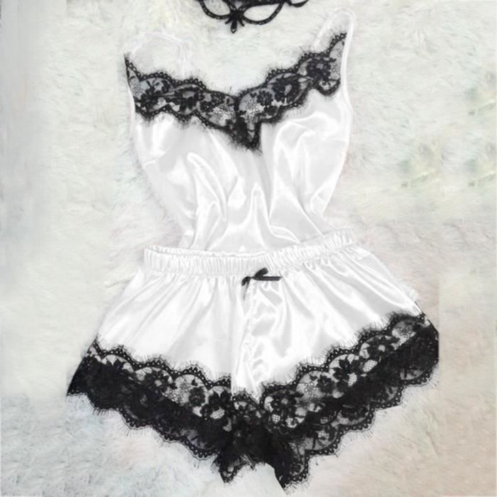 Mode Sexy Dentelle Vêtements de Nuit Lingerie Tentation Babydoll Sous