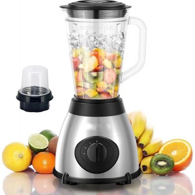 Blender 800w 1.5 Litre 3 Vitesses Acier Inoxydable De Royalty Line