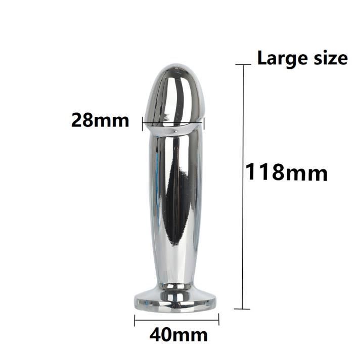 Vibromasseur Anal En M Tal Vitesses Perles Plug Anal Grande