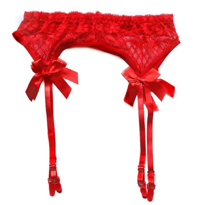 Porte Jarretelle Ensemble De Porte Jarretelles En Dentelle Transparente Lingerie De Bondage