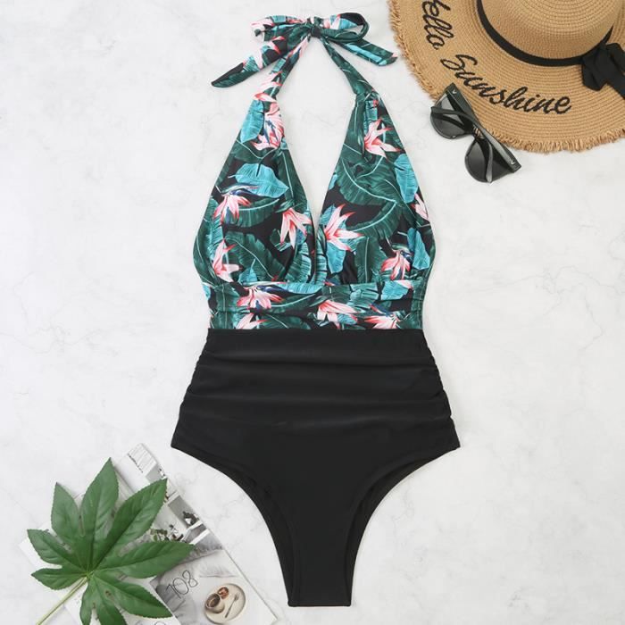 Nouveau maillot de bain femme sexy dos nu une pièce Bikini bloc de