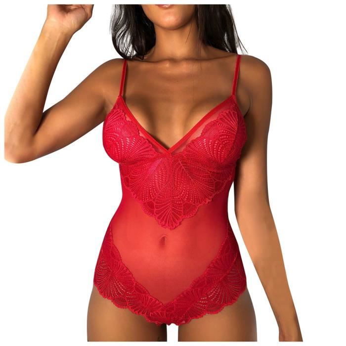 Mesdames Sexy Lingerie Transparent One Piece Sexy Temptation Lace