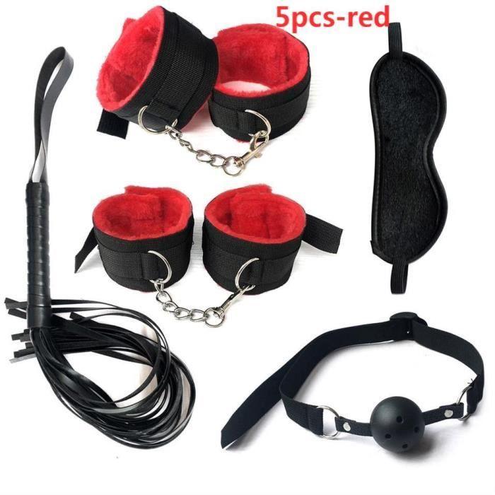 Jeu De Bondage Anal Avec Harnais Bdsm Gag Fouet Plug Anal Jouets