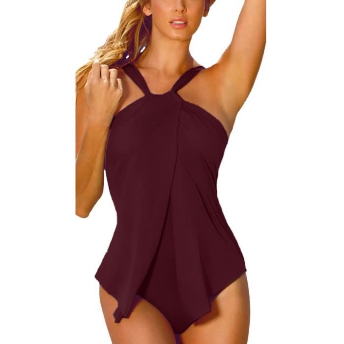 Minetom Femme T Vacances Sexy Bikini Body Guide Tankini Push Up