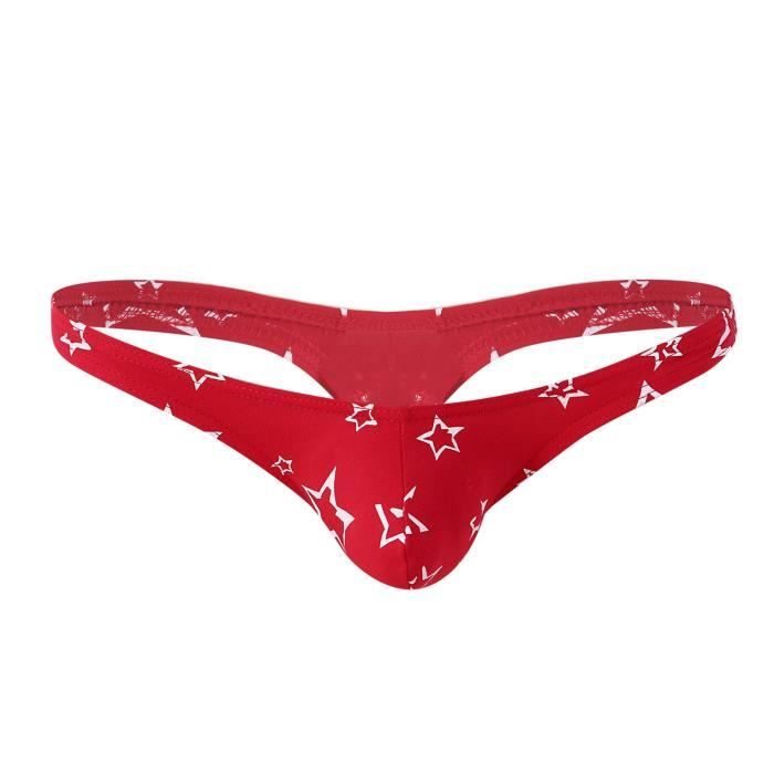 Iiniim Homme Sexy String G String Sous Vêtements Bikini Élastique Lingerie Tanga Thong Sissy T