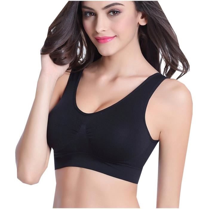 Sasaquoy Brassiere Lingerie Soutien gorge de sport yoga réglable sans