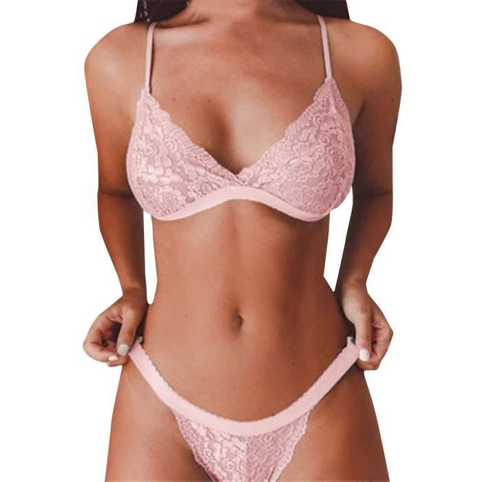 SOUTIEN GORGE Ensemble de lingerie sexy pour femmes sous vêtements en