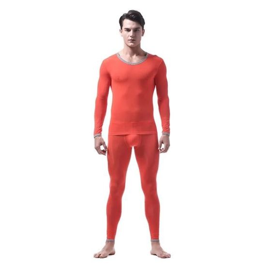 Ensemble De Lingerie Sous V Tement Thermique Ultra Fin Pour Hommes