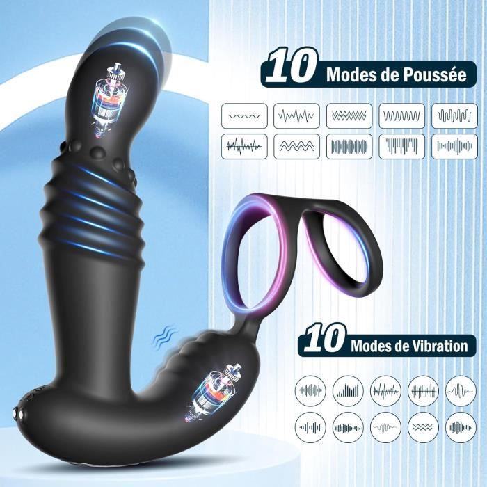 Masseurs De Prostate Sex Toys Anals Avec Anneaux De P Nis Vibromasseur