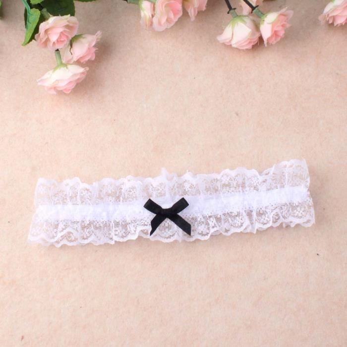 Soutien Gorge Porte Jarretelles En Dentelle Pour Femmes Lingerie Sexy Avec N Ud Anneau De Cuisse
