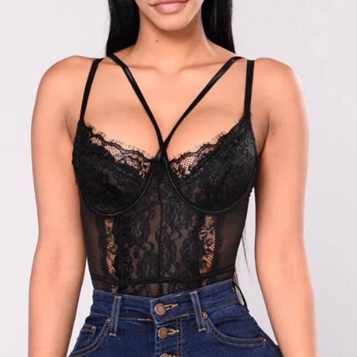 Body Femmes Sexy En Dentelle Fil Lingerie Sous V Tements D Une Seule