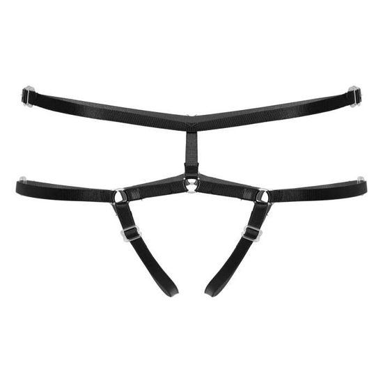 Iixpin Femme Micro String Sexy Ouvert Entrejambe Bandage Bikini Thong Tanga G String T Back S XL