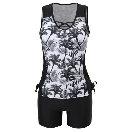 Maillot De Bain Femme Bikini Fronc Et Torsad Ensemble Bikini