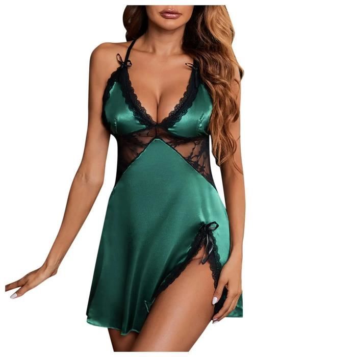 Chemise De Nuit En Lingerie Nuisette Femme Sexy Hot Tenue Sexy Femme Ronde Moulante