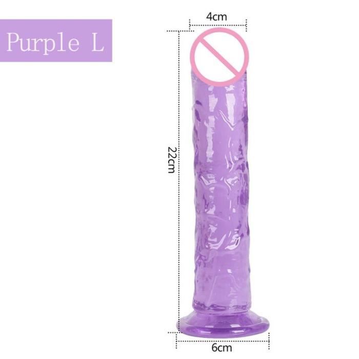 Godemich Gel E Douce En Cristal Pour Femme Adulte P Nis Anal