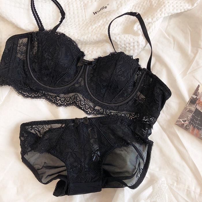 Ensemble Lingerie Femme Robe Sexy En Dentelle Sans Bretelles