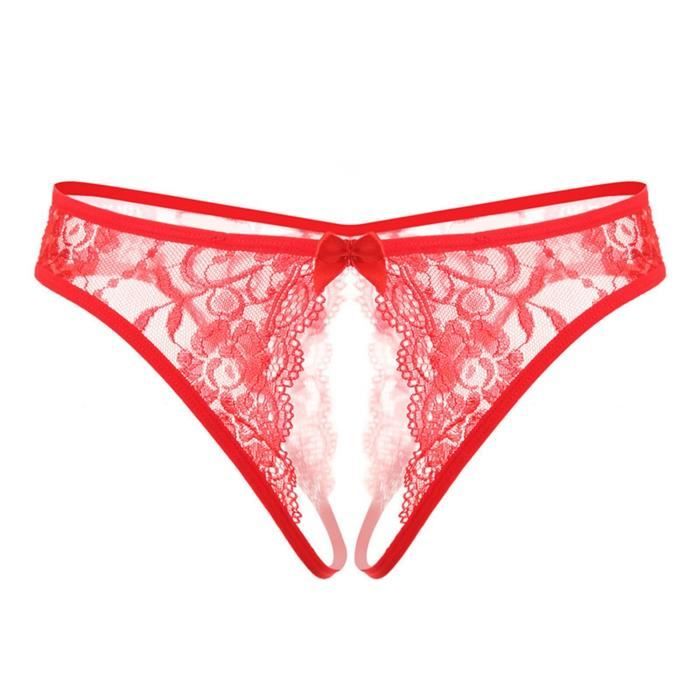 Culotte Slip Culotte Entrejambe Ouvert Pour Femme Lingerie Sexy Sous