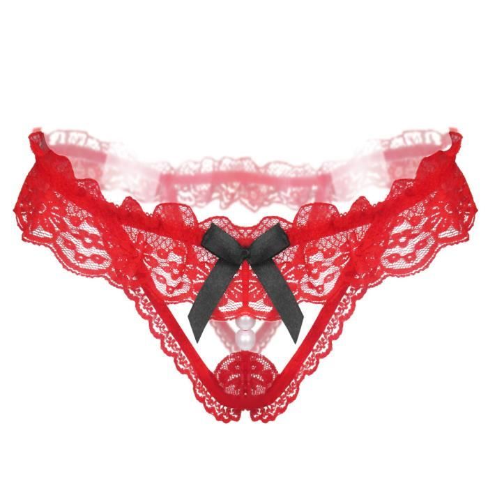 Slip Sexy Femmes Culotte En Dentelle Sans Couture Sous V Tements Doux Lingerie Rd Rouge Achat