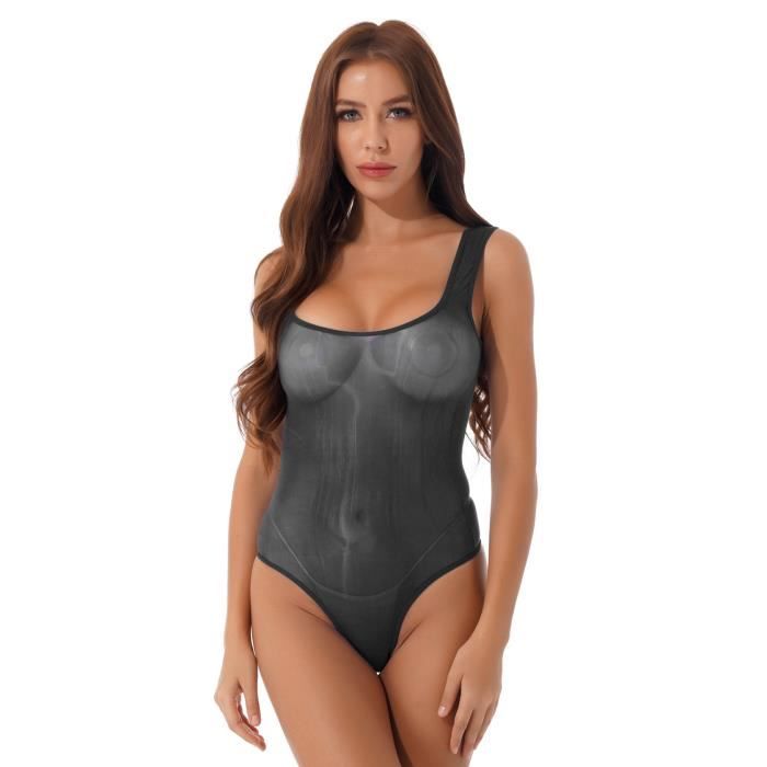 DPois Femme Body String Sexy Combinaison Transparent Nuisette Lingerie
