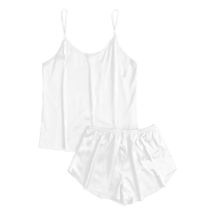 Femmes Sexy Lingerie V Tements De Nuit Satin Soie Babydoll Lace Up