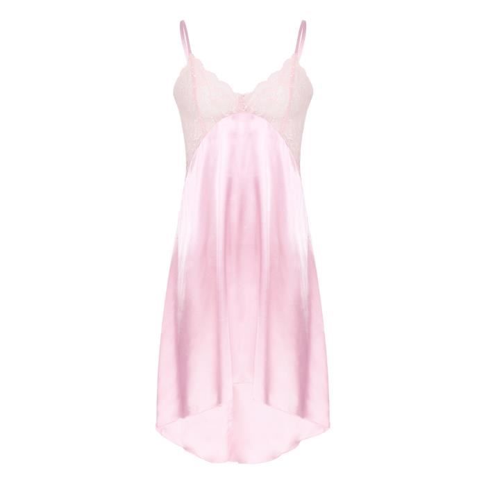 Yonghs Lingerie Sissy Homme Sexy Robe Transparente Dentelle Pyjama
