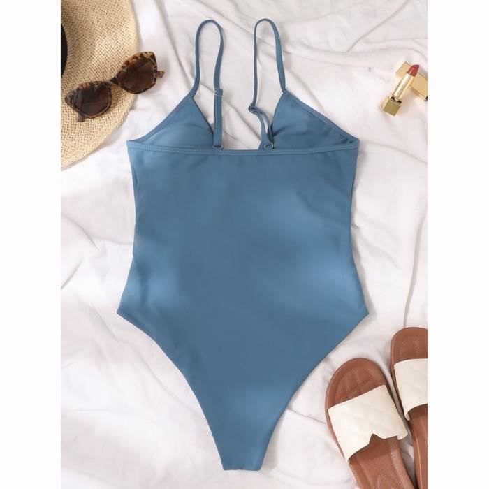 Maillot De Bain Une Pi Ce Bikini Sexy Slip De Bain Taille Haute Nouveau