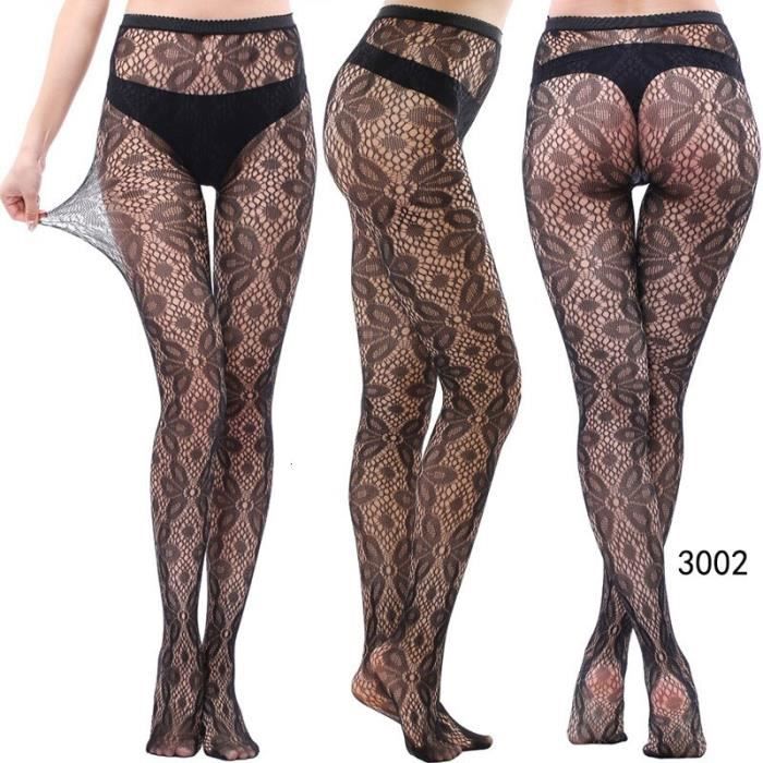 Collant En R Sille Imprim Toile Cool Lingerie Rotique Ajour Sexy Motif Punk Pour Femmes