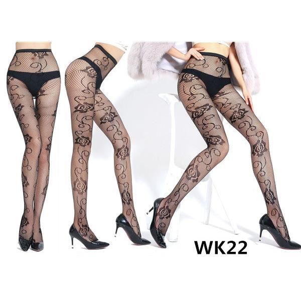 Wk Xxl Collants En R Sille Pour Femmes Collants En Maille Bas En Nylon Sexy Lingerie