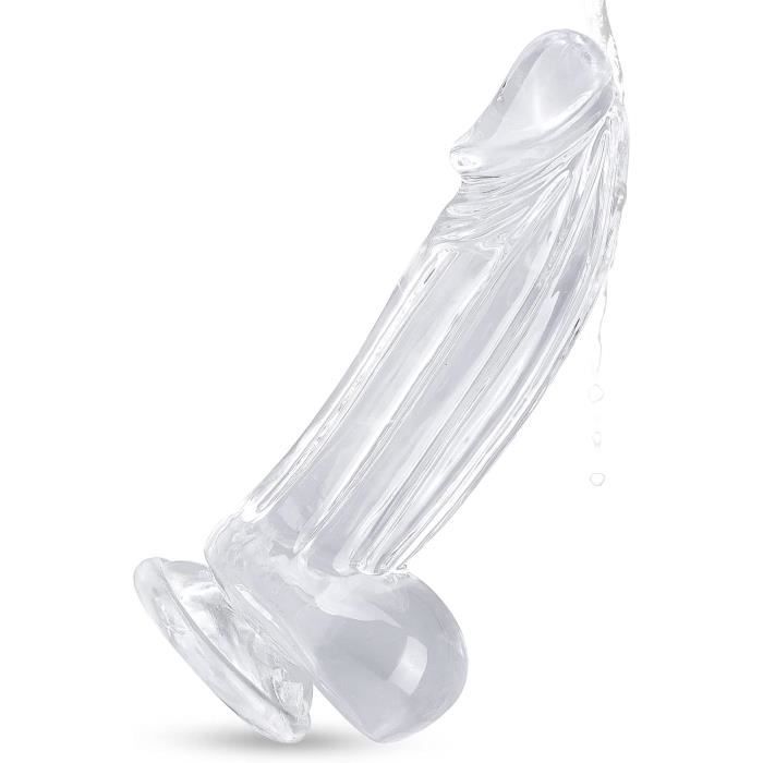 Jelly Dildo Gode Classique R Plique De P Nis Transparent Avec