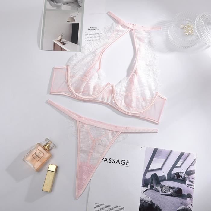 Ensemble Lingerie Ellolace Lingerie Sensuelle Femme Licou Costumes