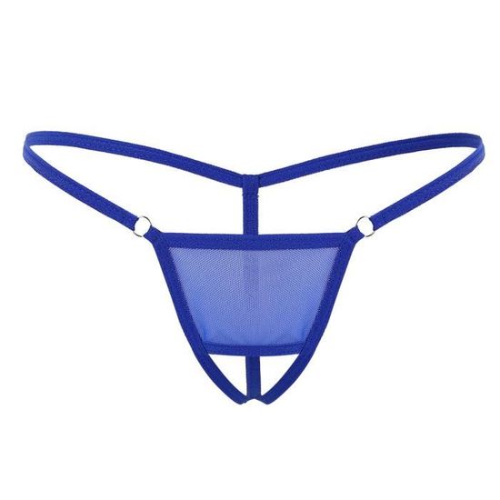 Dpois String Ficelle Homme Sexy Lingerie Sissy Slip Ouvert Fesse Nue