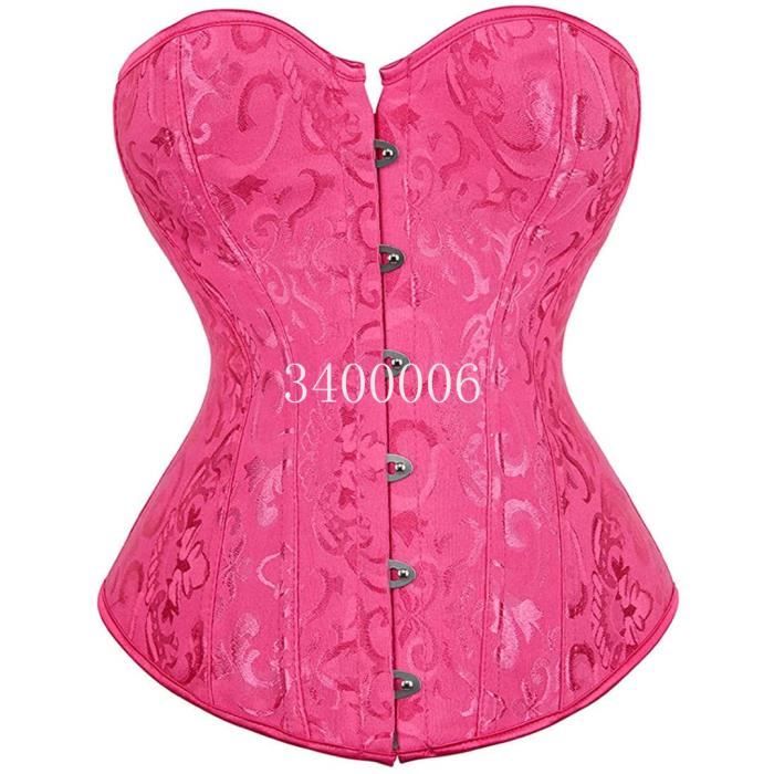 Corset Haut Bustier Surbuste Lingerie Femmes Sexy Lacets Grande