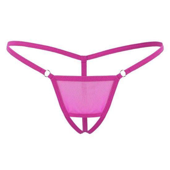 Dpois String Ficelle Homme Sexy Lingerie Sissy Slip Ouvert Fesse Nue