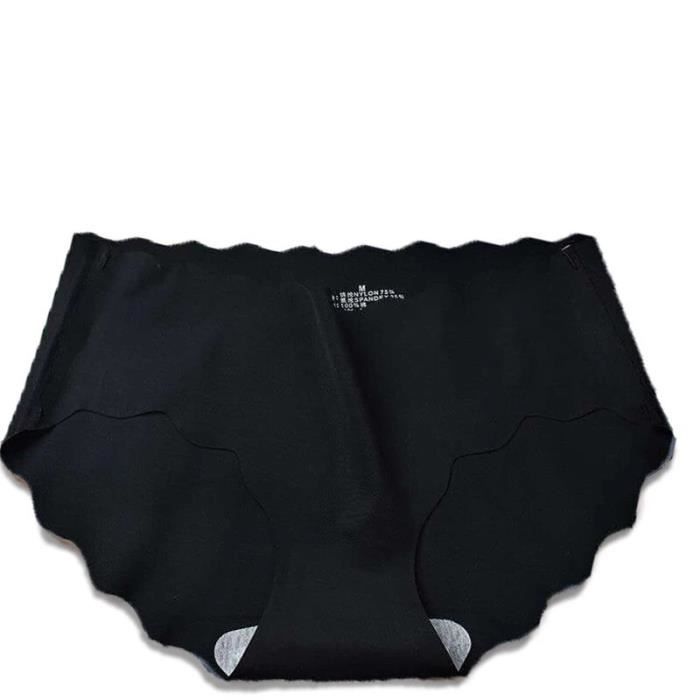BZEL Sous vêtements sans couture pour femmes culotte grande taille lingerie en satin slip