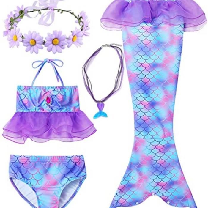 D Pcs Queue De Sir Ne Enfant Fille Pour Nager Bikini Maillot De Bain Sir Ne Queue Princesse