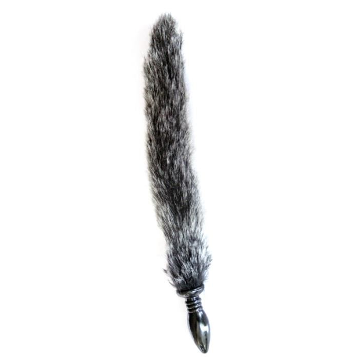 Tail Plug Fetish Doux Anal Anus Butt Massager Pour Hommes Gris