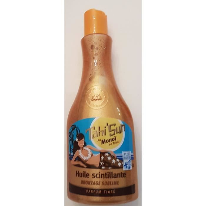 Tahi'sun - Huile scintillante - Bronzage Sublime Parfum Tiaré - Flacon 150ml