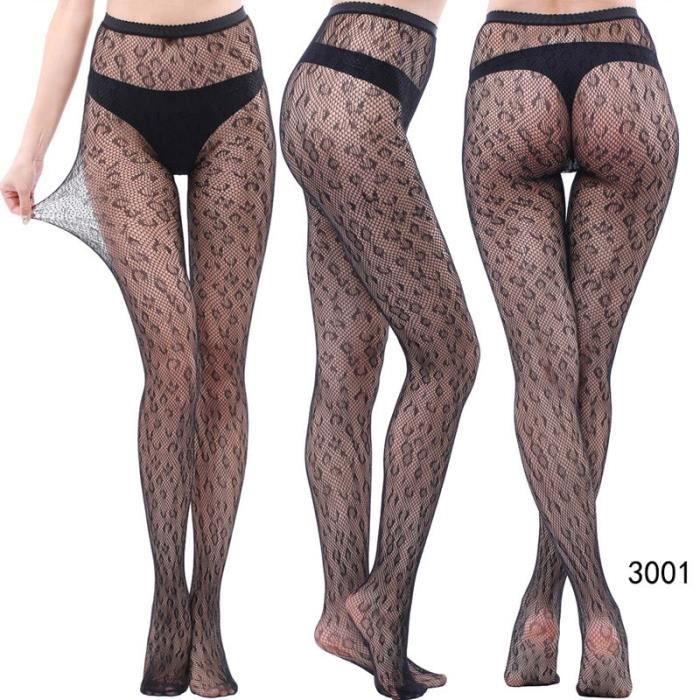 Collant en résille imprimé étoile Cool Lingerie érotique ajouré Sexy