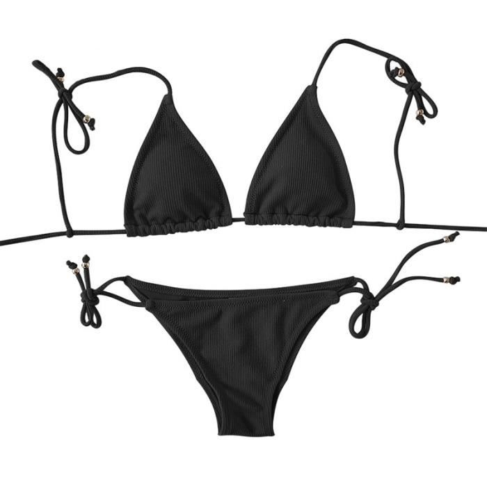 Maillot De Bain Bikinx Maillot Deux Pi Ces Pour Femme Rouge Mod Le Triangle Bikini String