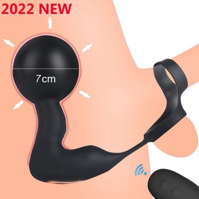 Plug Anal Gonflable T L Command Sans Fil Pour Hommes Masseur De
