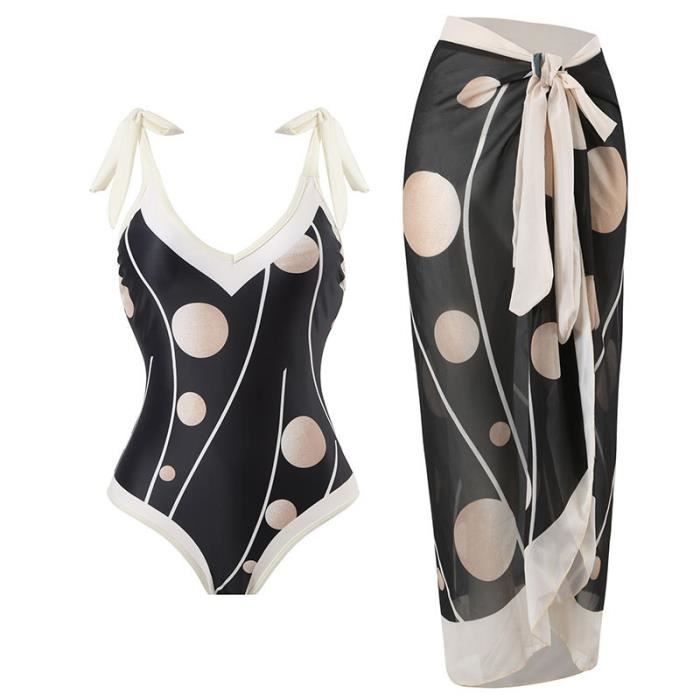 MAILLOT DE BAIN Femme Nouvelle arrivee Boheme Sexy bikini élégant Classique Y Noir Blanc