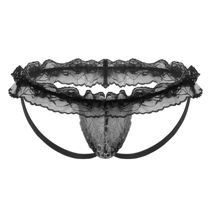 Iixpin Micro String Sexy Homme Ouvert Fesse Nu Tanga G String Bikini