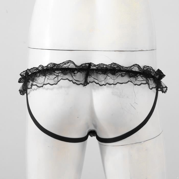 Iixpin Micro String Sexy Homme Ouvert Fesse Nu Tanga G String Bikini