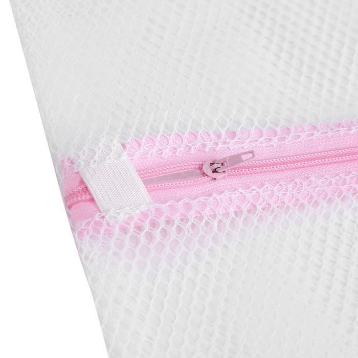 HURRISE Sac à linge Lingerie zippée Sac à laver Machine à laver Maille Vêtements Chaussettes