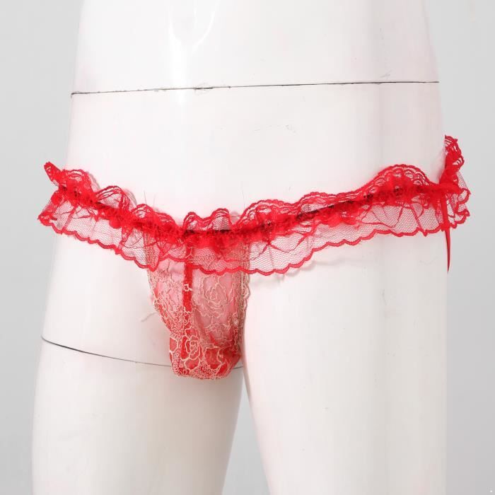 Iixpin Micro String Sexy Homme Ouvert Fesse Nu Tanga G String Bikini