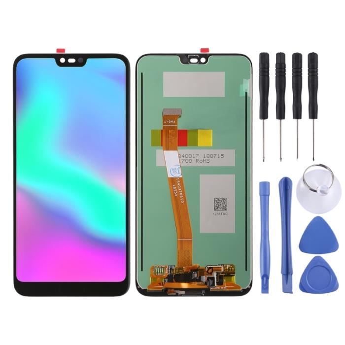 Ecran LCD et système de numérisation complet (prise en charge de l'identification d'empreintes digitales) pour Huawei Hono - noir