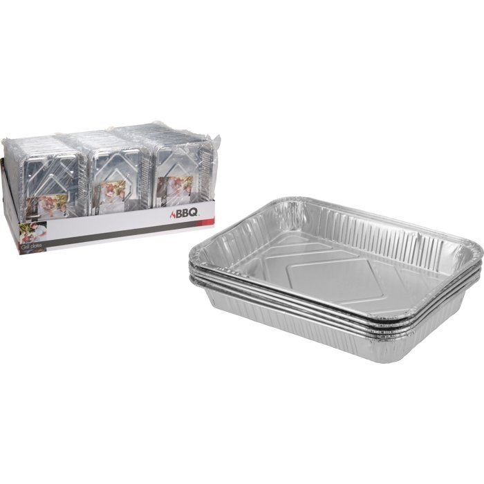 Barquette aluminium 32x23x4cm 5pcs